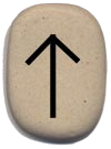 Online rune divination - the Tiwaz rune